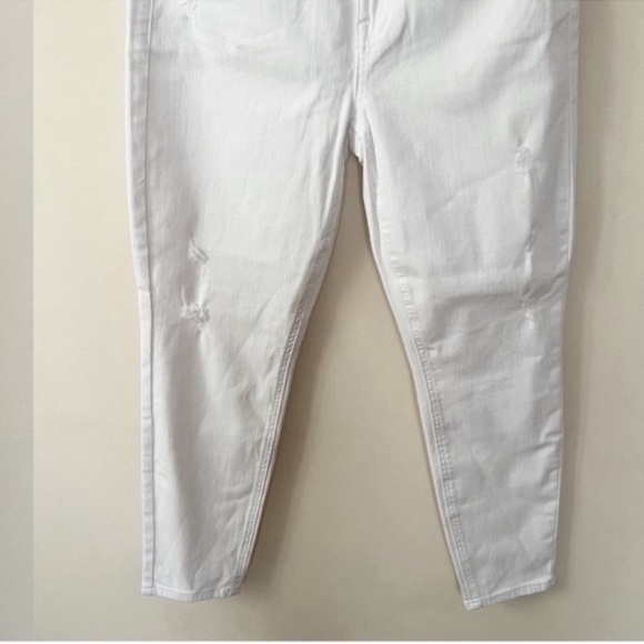 Pistola Jennifer Oslo White High Waisted Jeans P6822FTN Size 27 Distressed - Picture 3 of 8